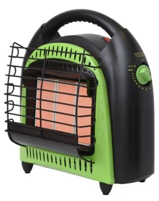Calentador de camping de propano radiante termostático portátil de 20.000 BTU para tanque de LP de 1 lb Foto 1 de 4