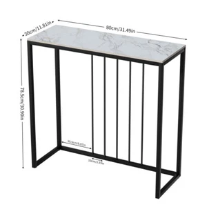 High-end Marble Console Table For Entryway Small Modern Sofa Side Table 32x31 in - Picture 1 of 14