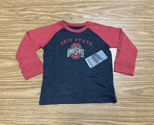NEU Ohio State Buckeyes Kolosseum rot grau Langarmshirt Kleinkind 4T mit Etikett - Bild 1 von 8