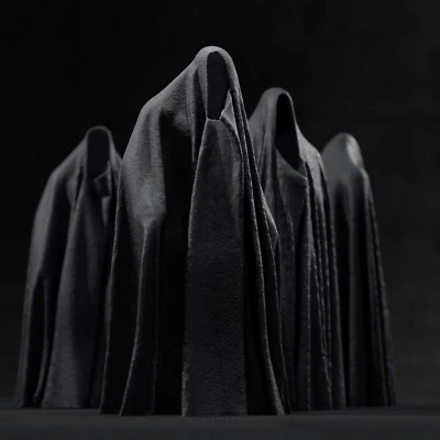 3D Printed Halloween Ghost for 6 in (1:12 scale) Figure Diorama - Image 1 of 4