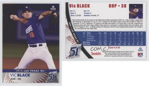 2014 Brandt Las Vegas 51s Vic Black #4 Rookie RC