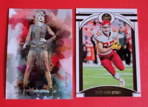 Taylor Swift KUNSTKARTE #d33/50 KÜNSTLER SIGNIERT TRAVIS KELCE 2020 LEGACY KARTE CHIEFS - Bild 1 von 4