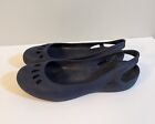 Sandales confortables chaussures plates CROCS pour femmes bleu marine Kadee Taille 8 