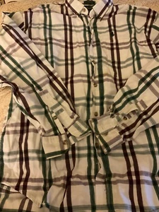 Vintage Knights Of Round Table Shirt Men's Size Large Button Up Striped - Picture 1 of 5