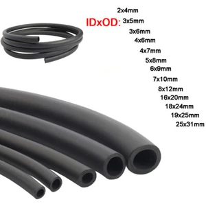 Fluorine Rubber Tube Fuel Pipe Gasoline Hose Tubing Heat Resistant ID2-25mm - Picture 1 of 19