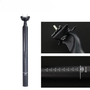 Matte Black Carbon MTB Road Bicycle Seatpost 27.2/30.8/31.6mm Length 350/400mm - Picture 1 of 23