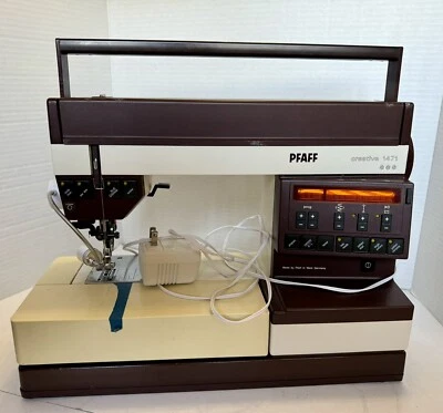PFAFF CREATIVE 1471 Sewing & Embroidering Machine Cord Foot Pedal Case Manuals - Image 1 of 4