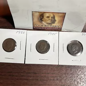 Italy 3 Different 100+ Yr 5 Centisimi. Great Condition. 1920, 25, 28. T2387 - Picture 1 of 8
