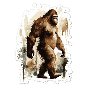 Yeti Bigfoot Sasquatch, Vinyl Aufkleber Sticker, Indoor Outdoor, 3 Größen, #9260 - Bild 1 von 1