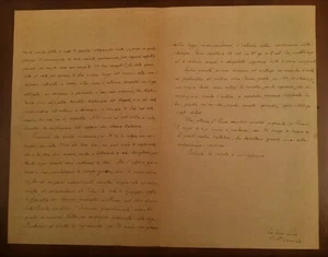 Autogrammbrief von Carlo Maria Curci - Bild 1 von 1