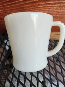 Vtg Fire King Ivory Cream 1948 Oven Ware Glass Coffee Cup Mug D Handle - Picture 1 of 7