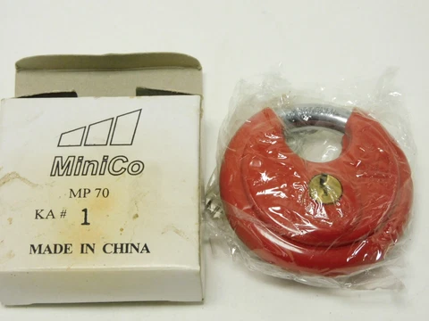 Vintage MiniCo MP 70 KA #1 Red Lock Comes with Key Cover