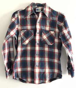 Camisa De Colección Mr Dee Cee Botón Delantero Para Hombre Talla 14-14.5 Franela Roja A Cuadros - Imagen 1 de 12
