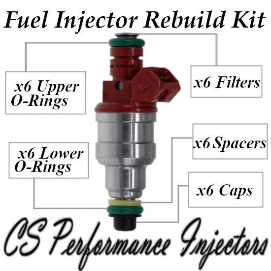 Kit de reconstrucción de inyector de combustible para 0280150945 para 91-93 Ford Thunderbird 3,8 L V6 Foto 1 de 1