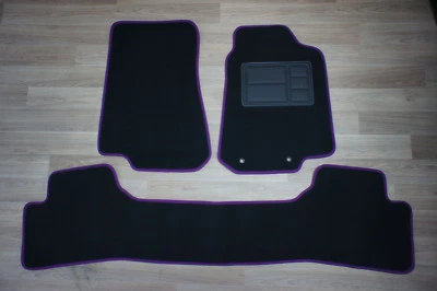 Front & Rear Carpet Floor Mats w/Purple Binding for Ford Falcon/Fairmont BA & BF - image 1 of 4