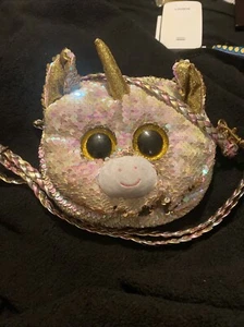 Ty Fantasia Flippable Sequin Purse 8 Inch - Picture 1 of 4