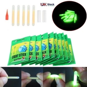 Fishing Glow Sticks 50 100 pcs Night Lights Tip Light Sea Coarse Tackle UK - Picture 1 of 12