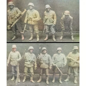 1/35 9pcs Resin Model Kit German Soldiers Infantry in Awaiting WW2 Unpainted - Picture 1 of 2
