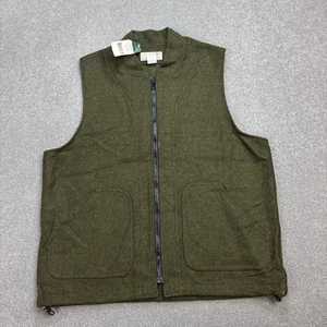 CC Filson Vest Adult Large Green Mackinaw Style 121 Waistcoat 100% Wool Men - Picture 1 of 10