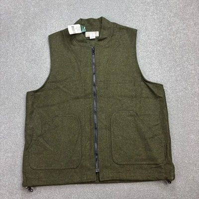 CC Filson Vest Adult Large Green Mackinaw Style 121 Waistcoat 100% Wool Men - Image 1 of 4