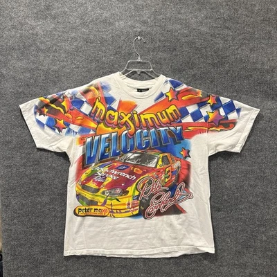 Vintage 90’s Dale Earnhardt Maximum Velocity Rainbow NASCAR AOP T-Shirt Men’s XL - Image 1 of 4