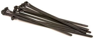 HOSA - WTI-294 - Cable Tie - Black Plastic - 8 in - 10 pcs - Picture 1 of 1
