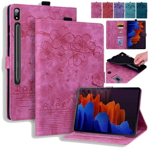 Für Samsung Galaxy Tab S8 S9 S10 S11 Ultra 14.6 Zoll Leder Schutzhülle Case Etui - Picture 1 of 74