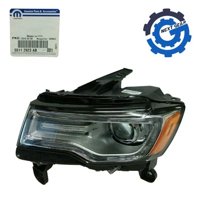 Nuevo conjunto de faros de xenón izquierdo Mopar OEM para Jeep Grand Cherokee 55112923AB 2016 Foto 1 de 4