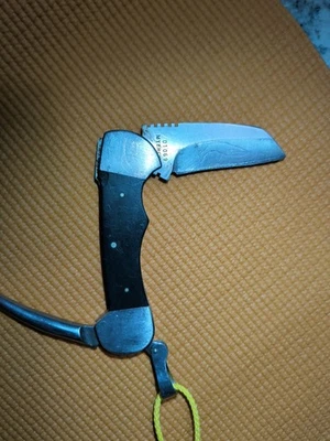 Vintage Myerchin Marlin Spike Black Seki Japan Sailor Rigging Folding Knife - Image 1 of 4