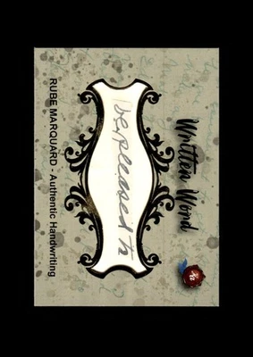 2020 Historic Autos: Rube Marquard Handwriting NM-MT OR BETTER - Image 1 of 2