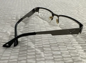 EMPORIO ARMANI IDY Italy Gray Half Rimless Eyeglasses Frame, Needs New Lenses - Picture 1 of 11