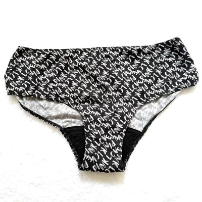 Victoria's Secret Rosa PERIODO PANTY Hipster XXL Negro Logo Foto 1 de 4