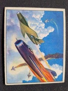 Tarjeta Bowman Fight the Red Menace 1951 # 14 Sabres Win Air Battle (en muy buen estado) - Imagen 1 de 3