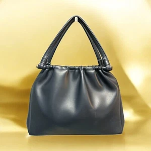 VTG JR USA Handbag Navy Marshmallow Kelly Bag Julius Resnick of Florida 60s NYC - Picture 1 of 8