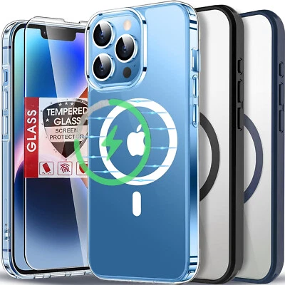 For iPhone 15 Pro Max 14 13 12 11 Plus Case Phone Cover Shockproof+ Screen Glass - Image 1 of 4