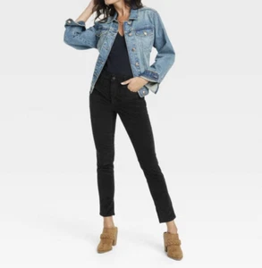 Women’s Universal Thread High Rise Black Corduroy Jeans Size 8 NWT - Picture 1 of 8