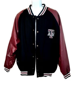 Steve & Barry's Texas A&M Faux Leather Varsity Letterman Jacket Football XXXL - Picture 1 of 11