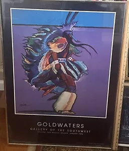 Póster de bailarín de fantasía nativo americano firmado por John Nieto Goldwaters Gallery sin marco - Imagen 1 de 1