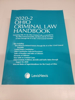 Ohio Criminal Law Handbook 2020-2 LexisNexis containing Title 29 - Image 1 of 4