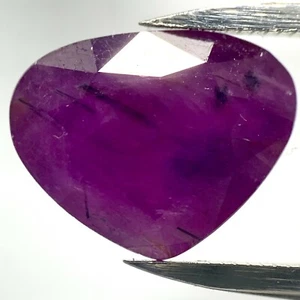 Echter Grosser Roter Rubin Herz Tropfen 4.61ct 11.5x9.3mm - Bild 1 von 1