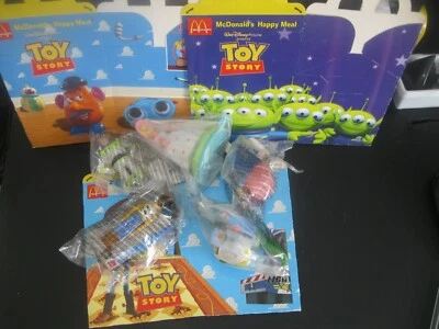 Toy Story "Juego completo de 5 juguetes con cajas" Nuevo en paquete McDonald's Europa 1996 Foto 1 de 4