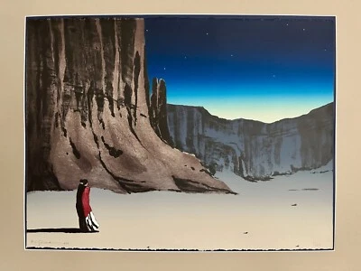 R C Gorman - Canyon de Chelly Night - Litografía de piedra, edición limitada de 34/150 Foto 1 de 4