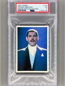 1987 Panini #133 Freddie Mercury Smash Hits Collection PSA 5 - Pop 1 (Music) - Picture 1 of 2