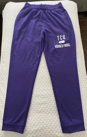 Nike Spotlight Dri-Fit Pants TCU Horned Frogs Purple Small ZDD6389 Retail $65 Cover