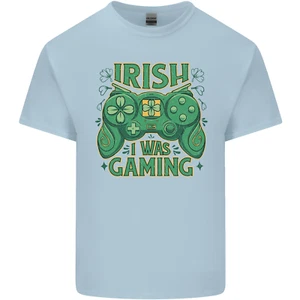 Irisch I Was Spielen St Patricks Day Spieler Kinder T-shirt Jungen Mädchen - Picture 1 of 61