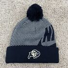 Colorado Buffaloes Nike Beanie Adult Black Striped Futura Pom Cuffed Knit Hat