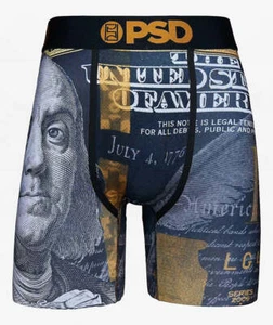 PSD Men's Gold Benji Boxer Shorts (Large) - Picture 1 of 4