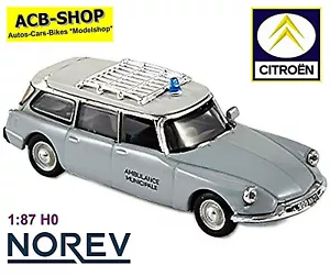 Citroën ID Break Ambulancia Municipal Francia 1961 Gris 1:87 Norev 155053 - Imagen 1 de 2