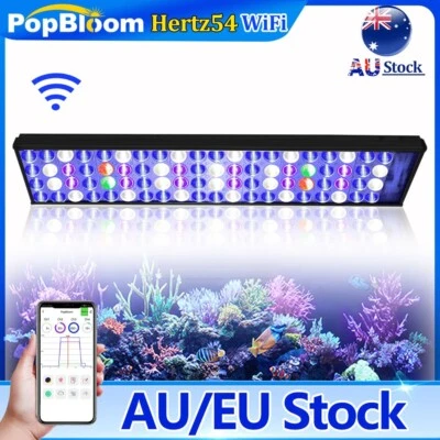 PopBloom LED Aquarium Light Full Spectrum Reef Coral Marine Tank 60 120 180 240 - Image 1 of 4