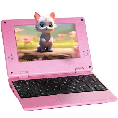Laptop Computer 7'' Quad Core Android 12.0 2GB RAM 32GB ROM Netbook For Kid Xmas - Image 1 of 4